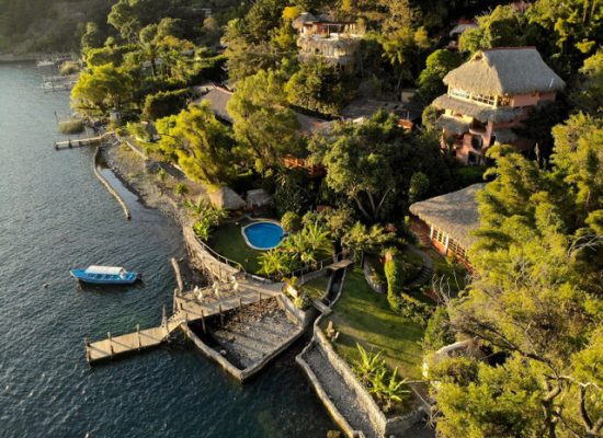 school of yoga at villa sumaya from above