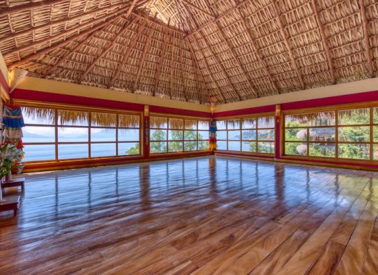 teacher training yoga studio overlooking lake